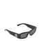 Nano Rectangular Black Sunglasses