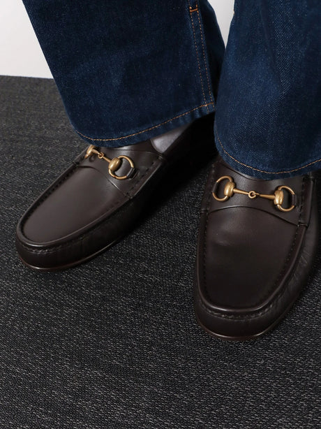 Gucci Horsebit 1953 leather loafer - Dk Brown Pigments