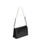 File Small Calf Leather Crossbody Bag - Nero