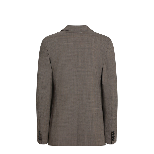Single-breasted Jacket Brown in Wool Blend
