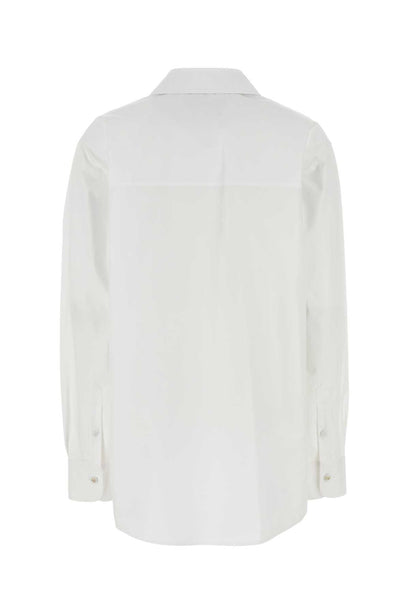 White Poplin Oversize Shirt