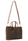 Michael Kors Carson Medium Signature Logo Satchel Bag - Brown