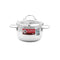 Zebra Stainless Steel Sauce Pot With Glass Lid & Capsule Base Ø18cm, Extra Infinity