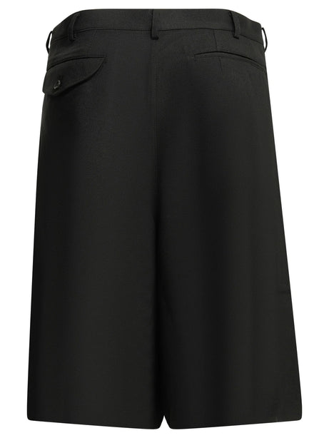 Comme Des GarçOns Shirt Cargo shorts with zipper detail - Black
