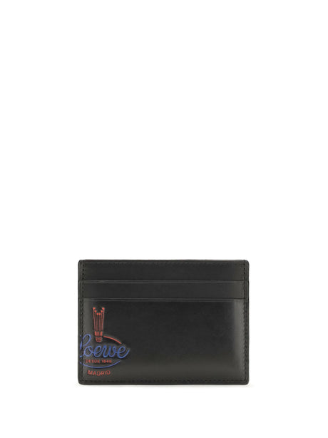 Loewe Glossy calfskin Card Holder - Black