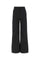 Black Polyester Blend Pant