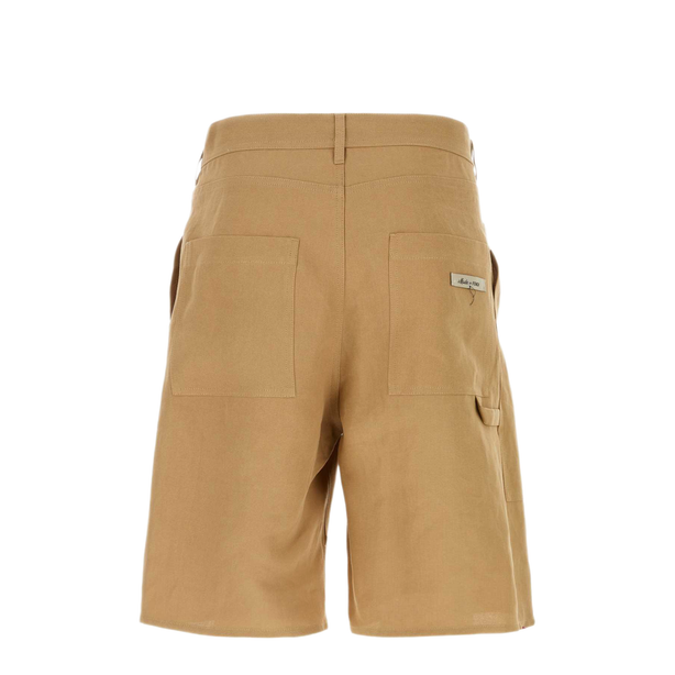 Camel Paper Bermuda Shorts