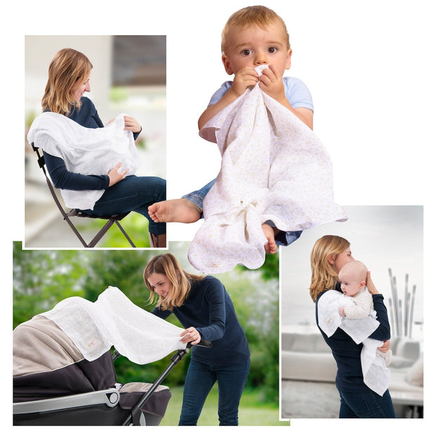 Sophie La Girafe Set Of 4 Small Swaddles