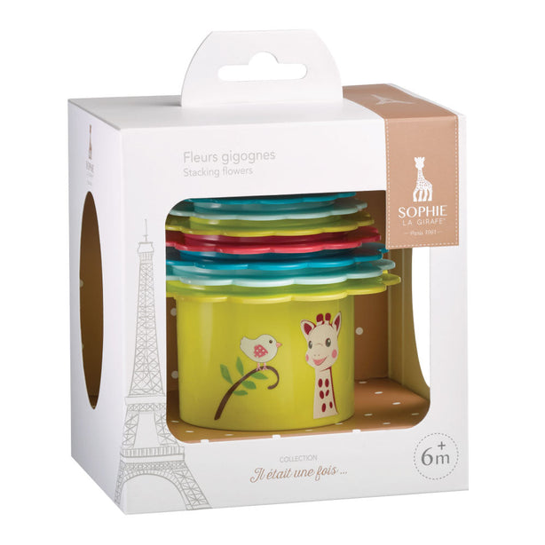Sophie La Girafe Stacking Flowers