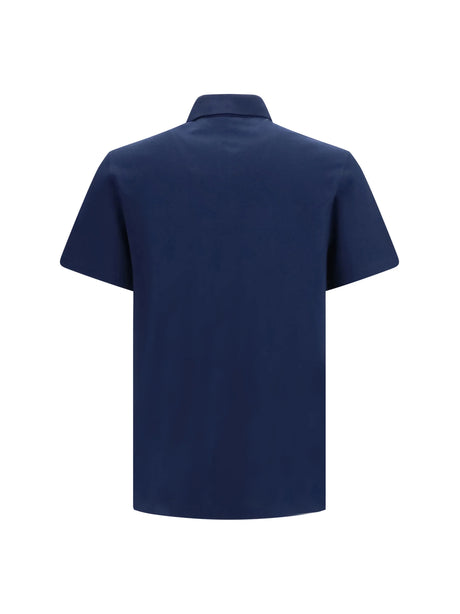Valentino Cotton piqué Polo with VLogo - Indaco