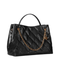 Fleming Carryall Leather Shoulder Bags - Black