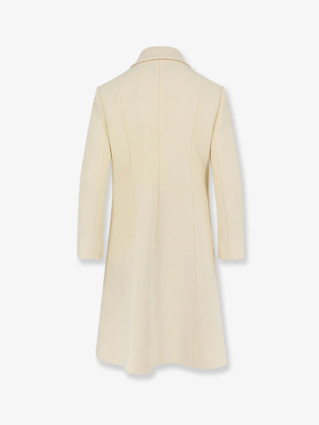 Gucci White wool crêpe coat - Whitemagnolia
