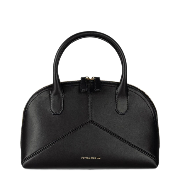 Plié Calf Leather Bag - Black