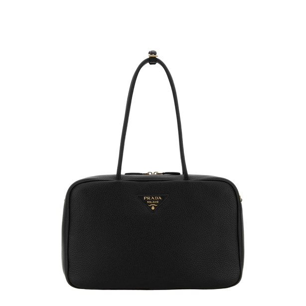 Black Leather Shoulder Bag