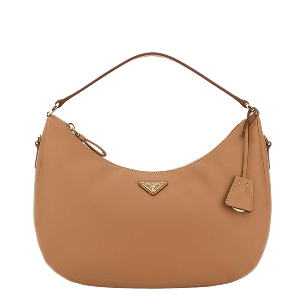 Medium Calf Leather Handbag - Naturale