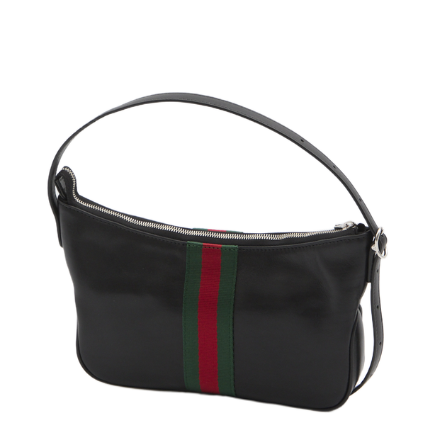 Lunetta Small Soft Hand-Treated Leather Crossbody - Black
