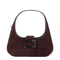 Belle Turtle Mini Suede Leather Hobo Bag - Kraft Bordeaux