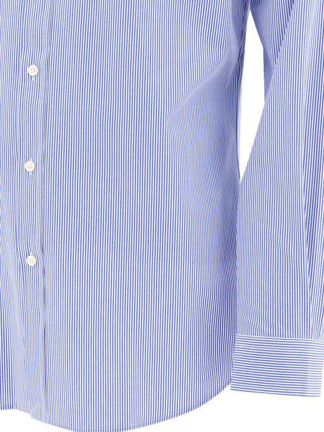Polo Ralph Lauren Casual slim-fit stretch shirt with logo - Light Blue
