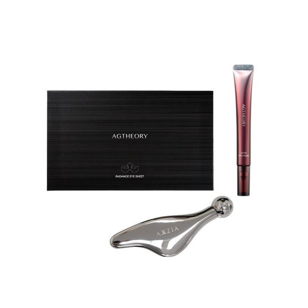 AGTHEORY Ultra Eye Cream 15G + AGTHEORY Radiance Eye Sheet 7pcs + GWP Faceline Tool