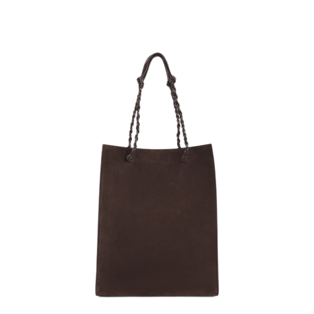 Tangle Calfskin Shopping Bag - Brown