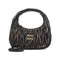 Wander Matelasse Leather Shoulder Bag in Black