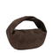 Medium Suede Calfskin Handbag - Dark Brown