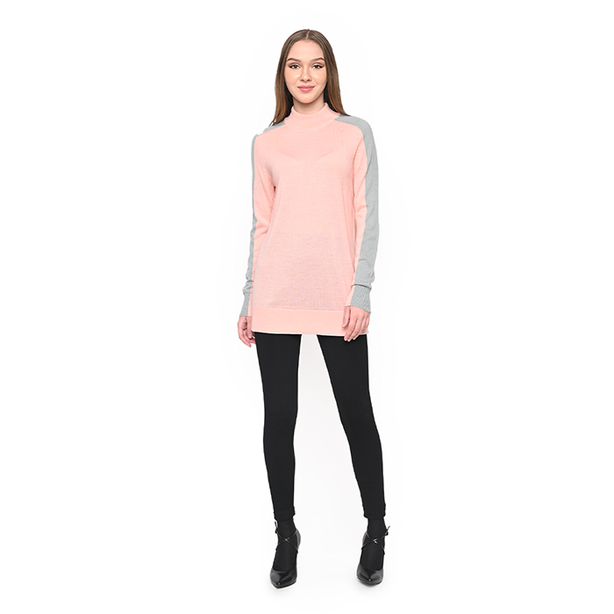 COLDWEAR Ladies Mock Neck Raglan Sleeve Sweater