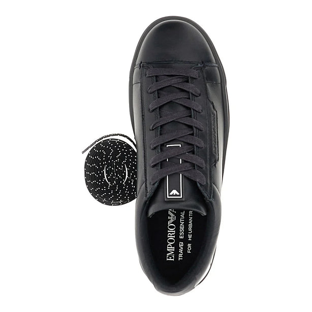 EMPORIO ARMANI Travel Essential leather sneakers