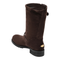 Chocolate Suede Biker Boots