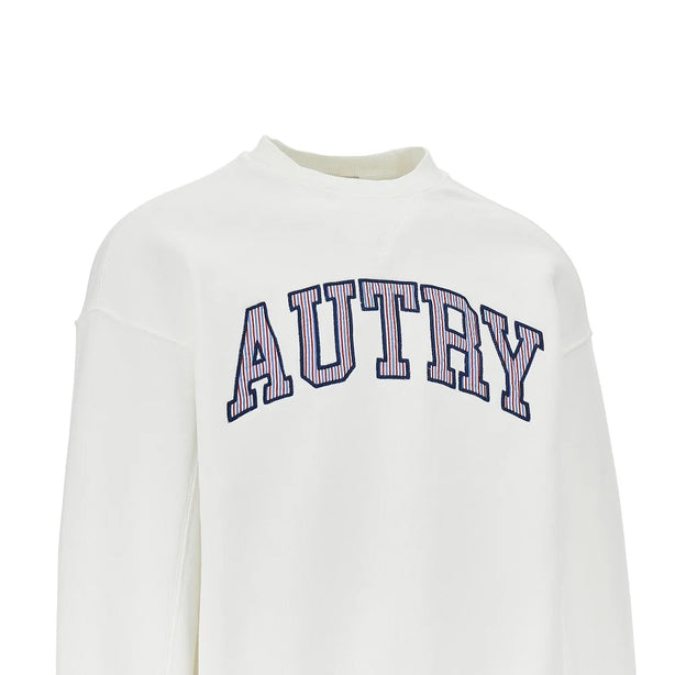 AUTRY Striped logo College sweatshirt