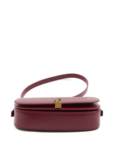Saint Laurent Voltaire Leather Shoulder Bags - Burgundy