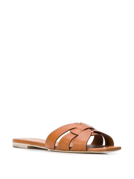 Saint Laurent Sandals Leather Brown