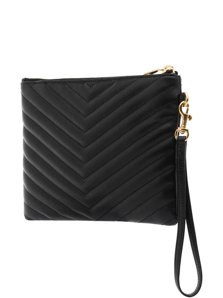Saint Laurent Monogram Matelasse Clutch, Gold Hardware