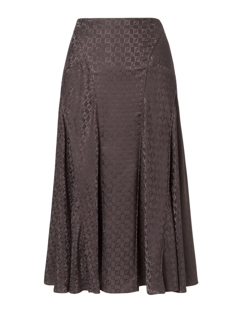 Silk Brown Skirt
