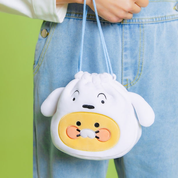 [CRAYON SHIN-CHAN] Kakao Friends Chunsik Heendol Face Pouch (International Shipping)
