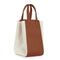X Nihilo Eight Leather Handbag Tote Bucket Bag Canvas Tan
