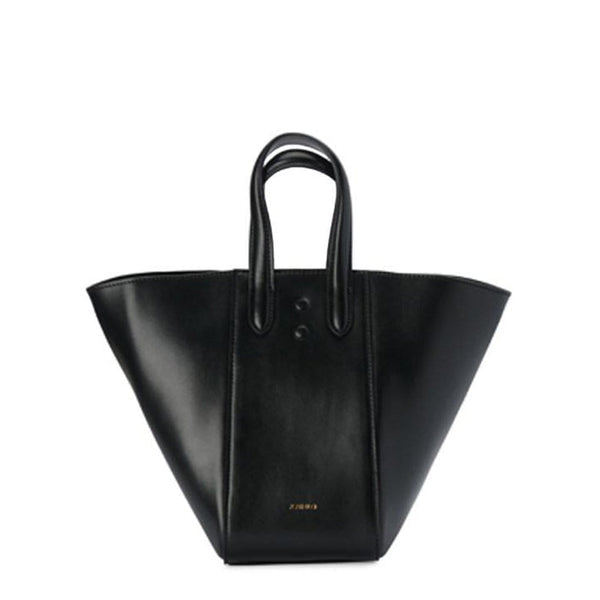 X Nihilo Eight Mini Leather Handbag Tote Bucket Bag Black