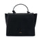 X Nihilo Bank Leather Handbag Work Bag Black