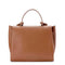 X Nihilo Bank Leather Handbag Work Bag Tan