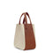 X Nihilo Eight Mini Leather Handbag Tote Bucket Bag Canvas Tan