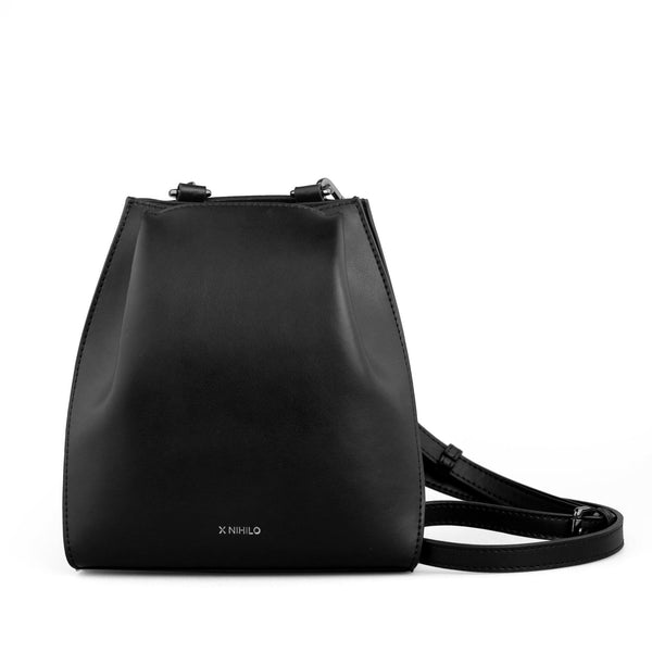 X Nihilo Chaser Leather Crossbody Bag Black White