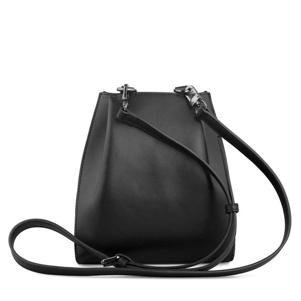 X Nihilo Chaser Leather Crossbody Bag Black White