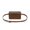 X Nihilo Soleste Continental Leather Crossbody Belt Bag Dark Brown