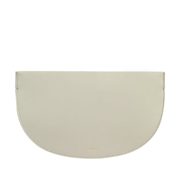 X Nihilo Debby Leather Clutch Pouch Taupe