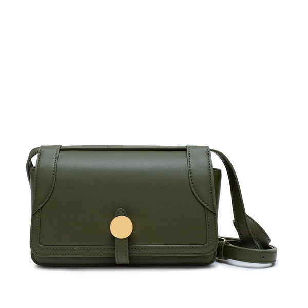 X Nihilo Soleste Continental Leather Crossbody Belt Bag Olive