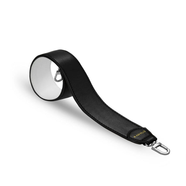 X Nihilo Bag Handle Leather Black White