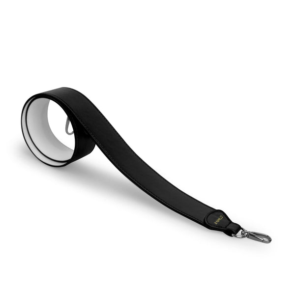 X Nihilo Bag Shoulder Strap Leather Black White