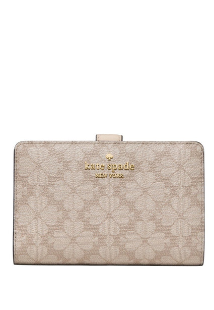 Kate Spade Spade Flower Medium Bifold Wallet - Dark Beige/Multi