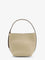 Toteme Petite Belted leather handbag with logo lettering print - Cashew