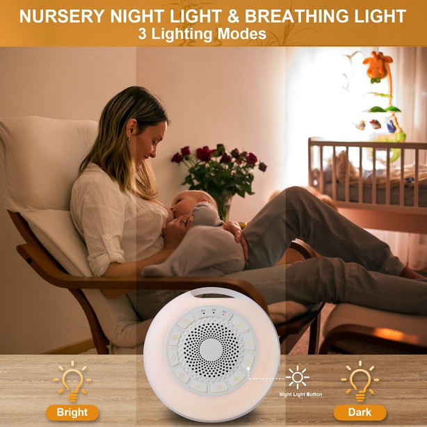 NYZE White Noise Soother Machine with Nighlight